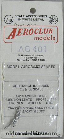 Aeroclub 1/72 Lewis Mk.3 Machine Guns (2) - Bagged, AG401 plastic model kit